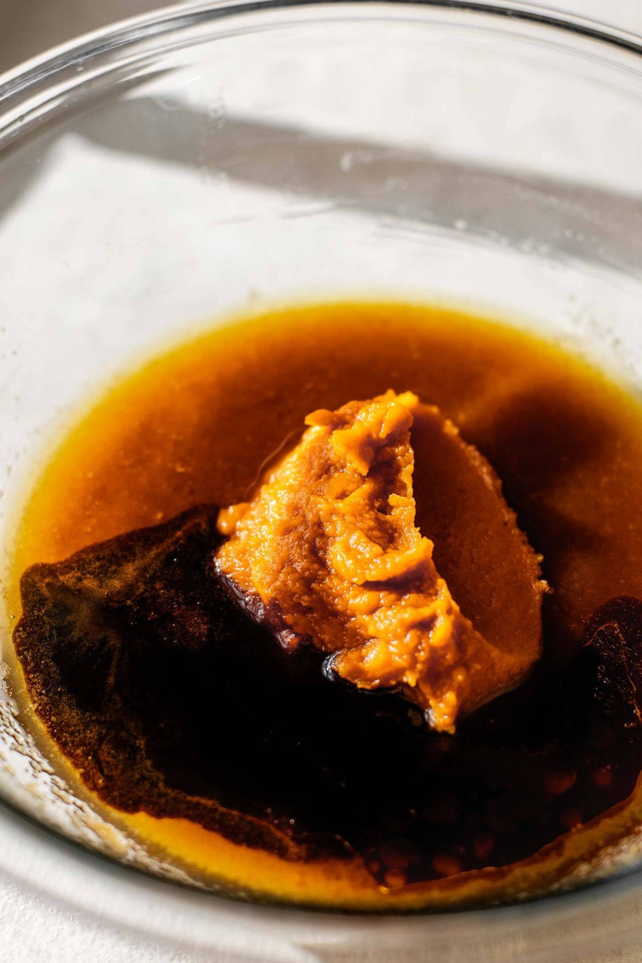 giant pumpkin chocolate chip cookie wet ingredients combined in bowl